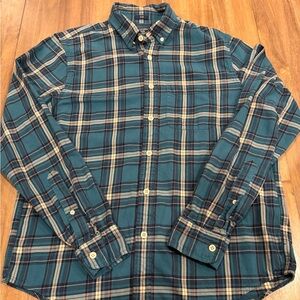 Y2K Abercrombie & Fitch Slim Fit Plaid Flannel Shirt XL